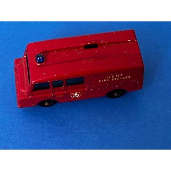 Vintage Matchbox Lesney #57 Land Rover Fire Truck Kent Fire 1/64 Scale Diecast - Picture 7 of 7